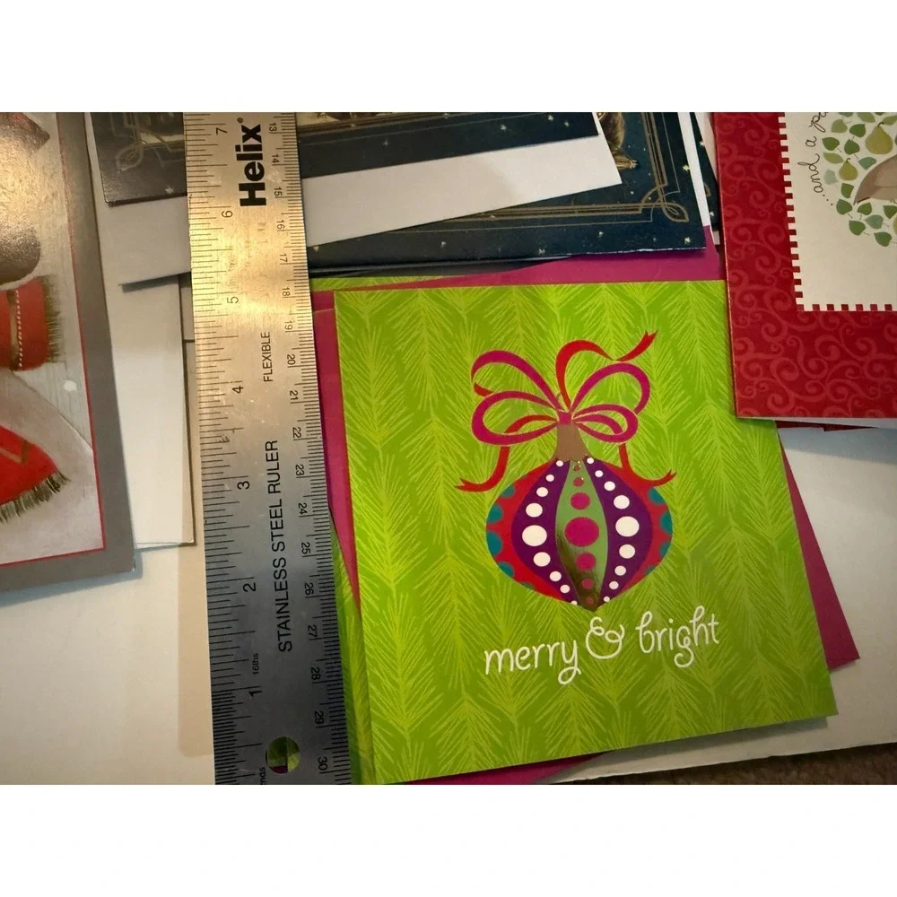 Lot 26 Assorted Christmas Greeting Cards‎ Unused with Envelopes plus extra Xmas